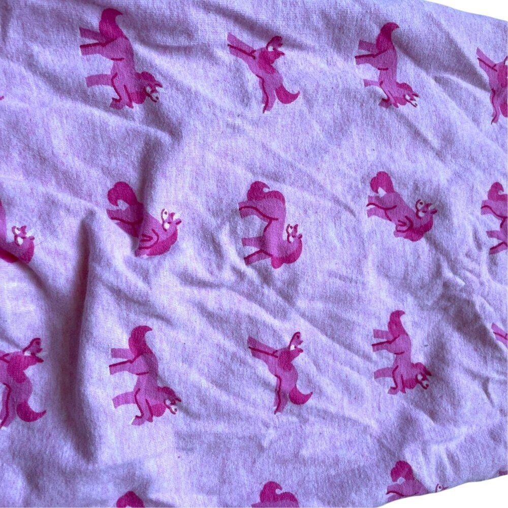 Monica + Andy Organic Cotton Baby Footie Pajamas | Pink Unicorn Print 6-9 M - Picture 4 of 5